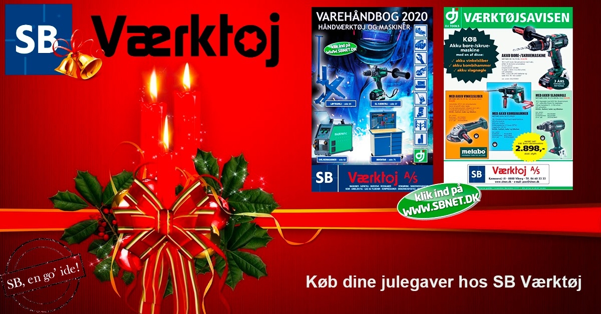 Find dine julegaver hos SB Værktøj A/S.  Find inspiration til julegaver i vores sidste nye kataloger, der er fyldt op med gode tilbud.  Find også andre tilbud i over 6000 produkter på webshoppen, du kan spare gode penge.